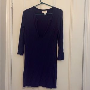Ann Taylor Loft Plunging NeckLine Dress - M